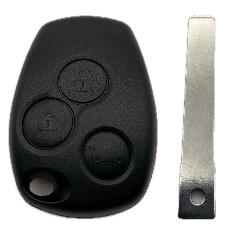 Autoschlüssel Gehäuse 2 oder 3 Taster Funkschlüssel geeignet für Renault, Dacia, Opel, NISSAN