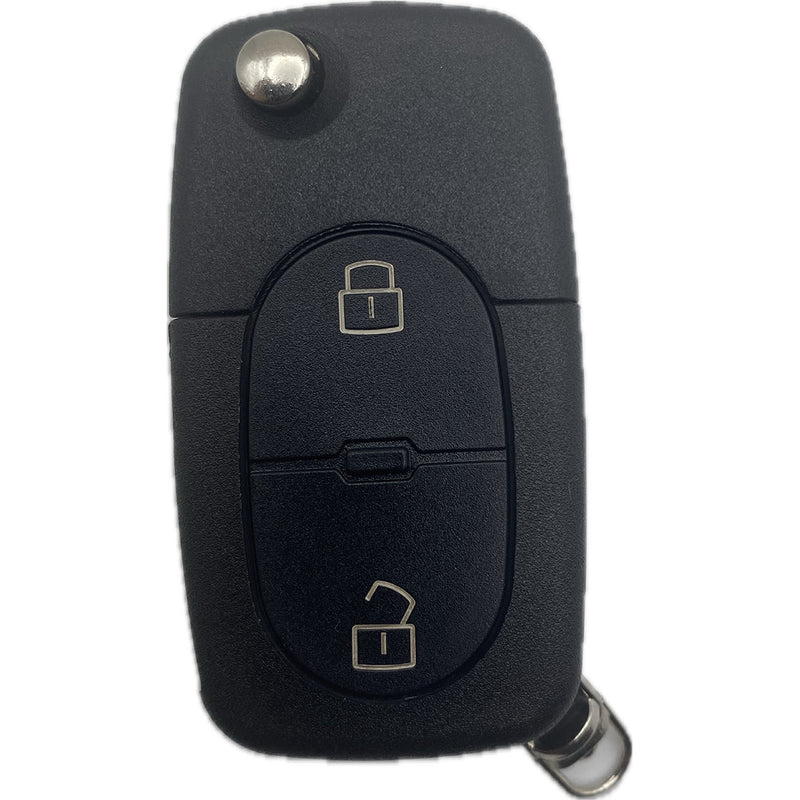 Autoschlüssel Gehäuse für Funk Klappschlüssel geeignet für ältere AUDI 2 oder 3 Taster
