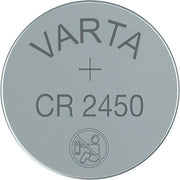 Knopfzelle Varta CR 2450 von oben
