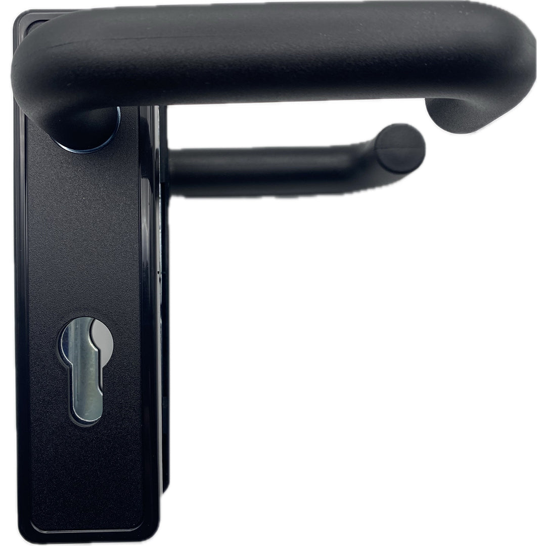 Hochwertiger FH-Tür Beschlag für Feuerschutztür aus Kunststoff – Schwarz Matt