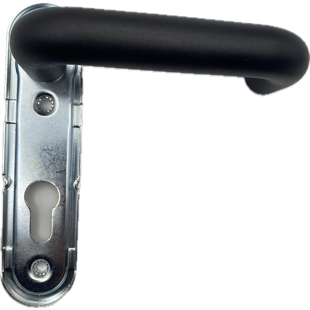 Hochwertiger FH-Tür Beschlag für Feuerschutztür aus Kunststoff – Schwarz Matt