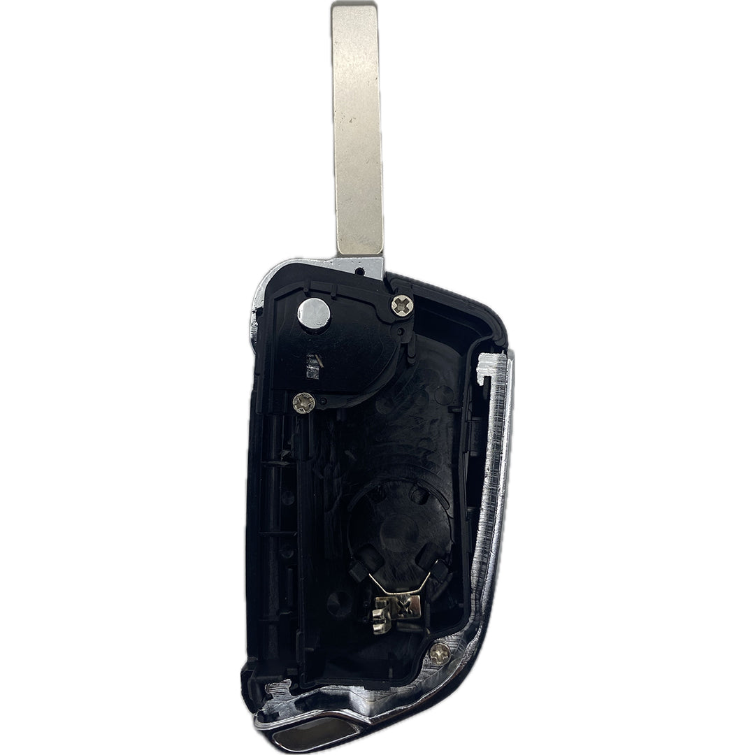 UPGRADE Autoschlüssel Gehäuse für Funk Klappschlüssel geeignet für Citroen, Peugeot 2 oder 3 Tasten