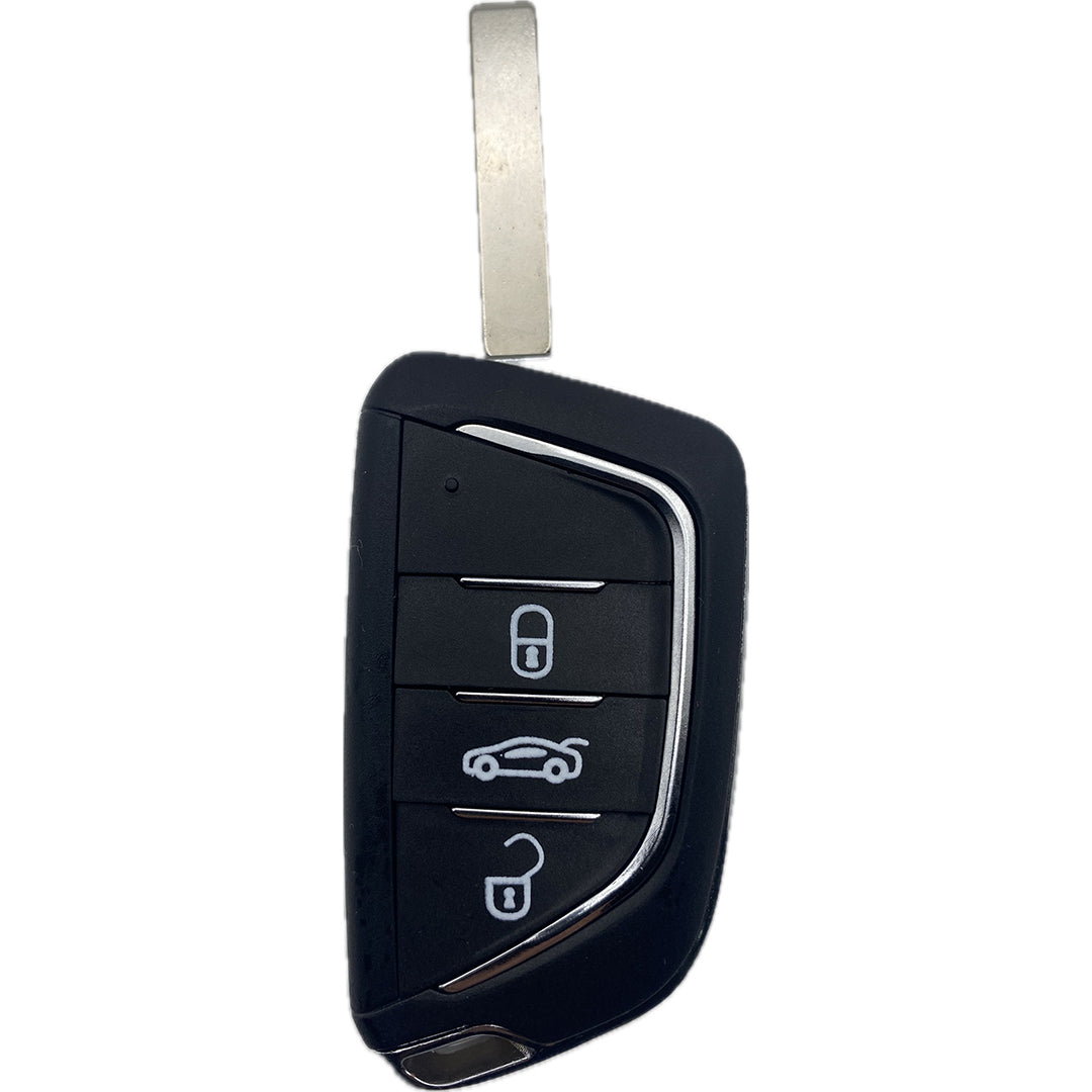 UPGRADE Autoschlüssel Gehäuse für Funk Klappschlüssel geeignet für Citroen, Peugeot 2 oder 3 Tasten