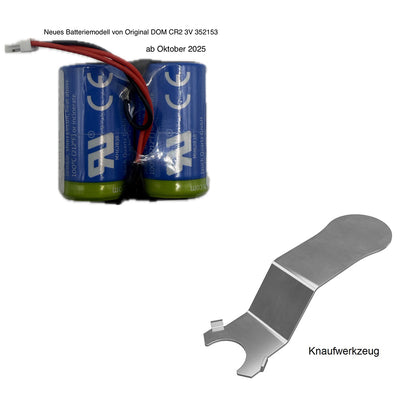 DOM Tapkey, ENiQ Batterie CR2 3V 352153 Original, neueste Charge