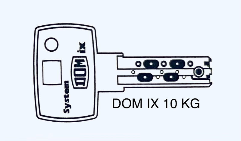 DOM Nachschlüssel IX 10 KG Wendeschlüssel
