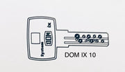 DOM Nachschlüssel IX 10 Wendeschlüssel
