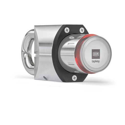 DOM Tapkey Pro V2 elektronisches Vorhangschloss Smart Padlock
Vorderseite leuchtet rot