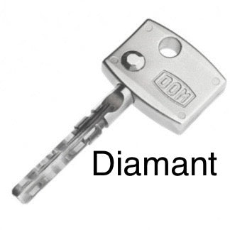 DOM Nachschlüssel Diamant 3D Schlüssel
