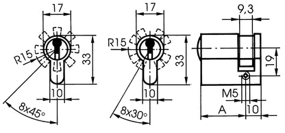 Halbzylinder Zeiss IKON beidseitig schliessbar (mit Not- und Gefahrenfunktion), gleich schliessend. Preiswerte Schliessanlage