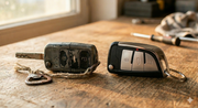 VW Upgrade Schlüssel und schäbiger VW Schlüssel