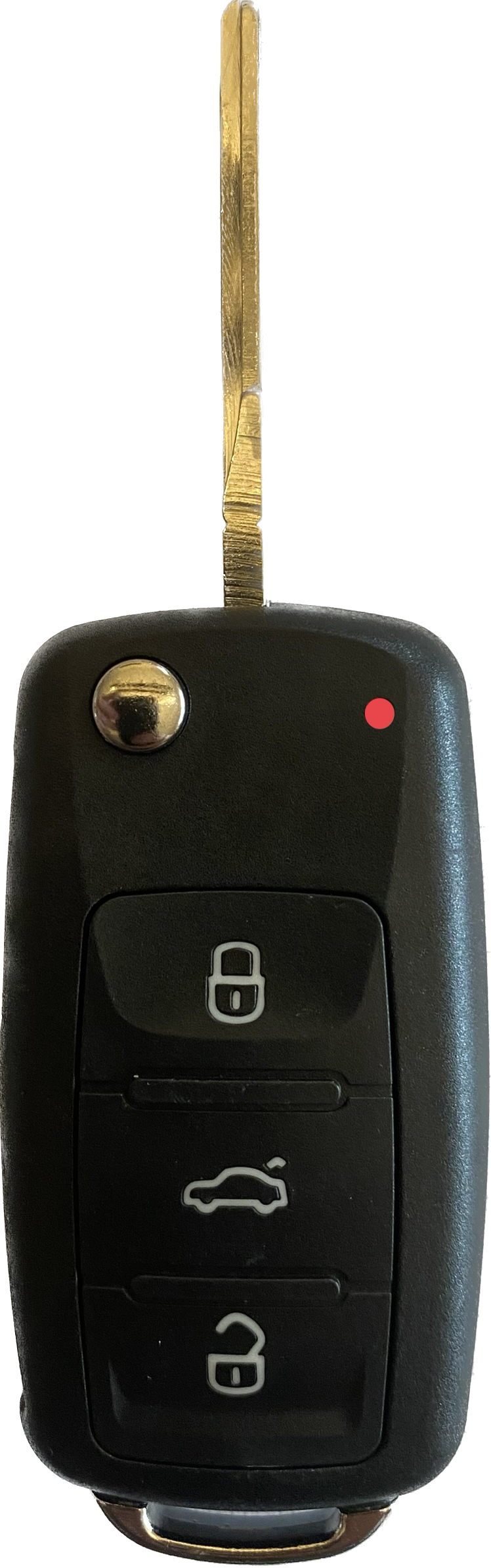 Autoschlüssel komplett mit Platine Funk Klappschlüssel kompatibel für VW 4 Tasten 5K0 837 202